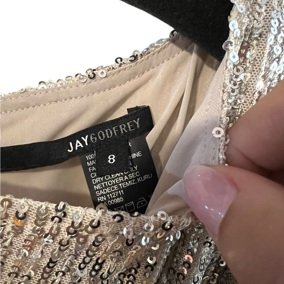JAYGODFREY Maggie Sequin Mini Dress - Size 10- NWT - Smoke Free Home! - Picture 7 of 12